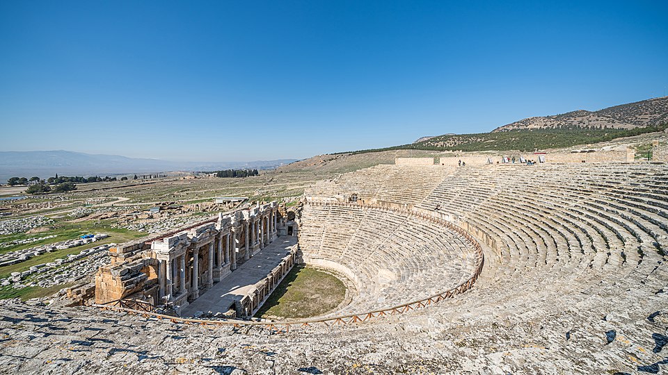Ponto Turístico Teatro de Hierápolis em Pamukkale