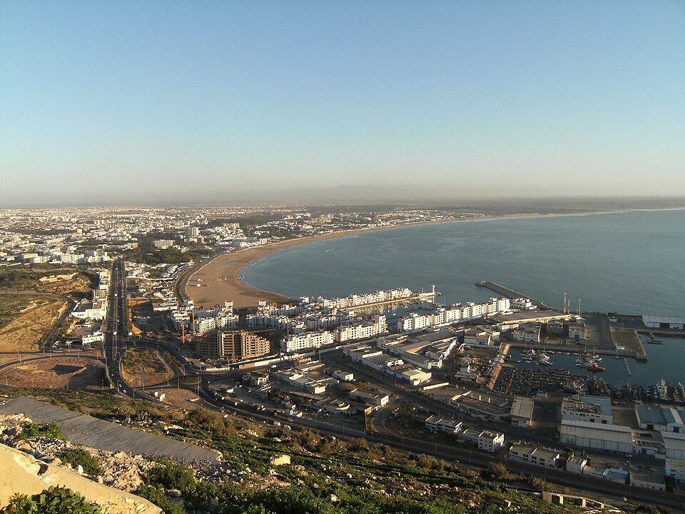 Ponto Turístico Praia Taghazout em Agadir