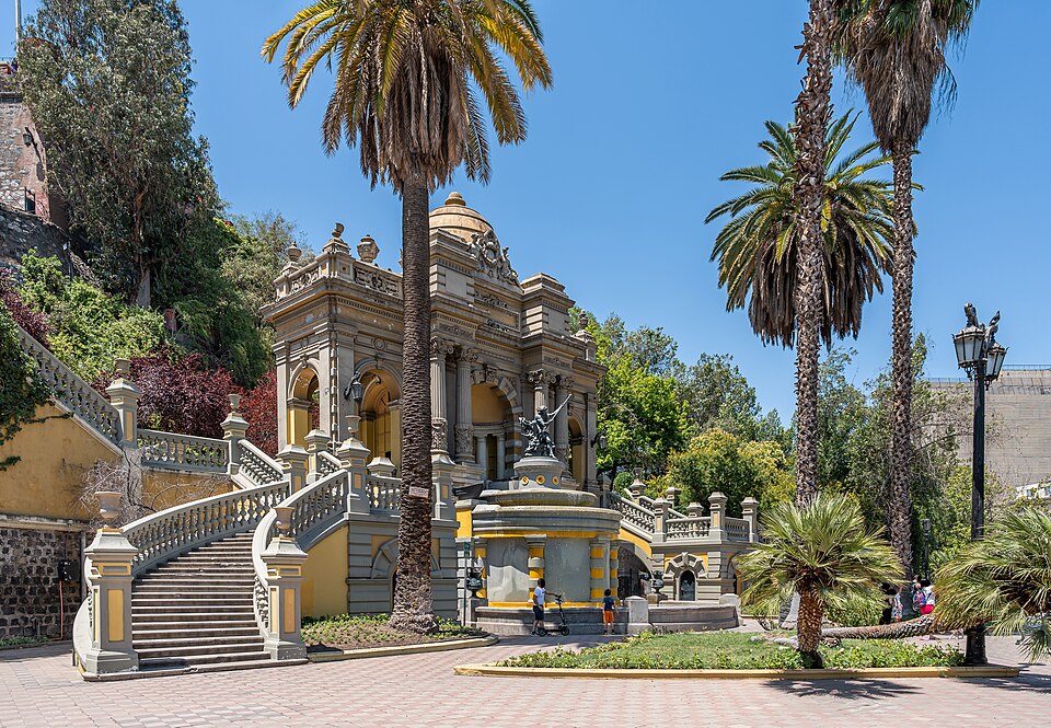 Ponto Turístico Cerro Santa Lucía em Santiago