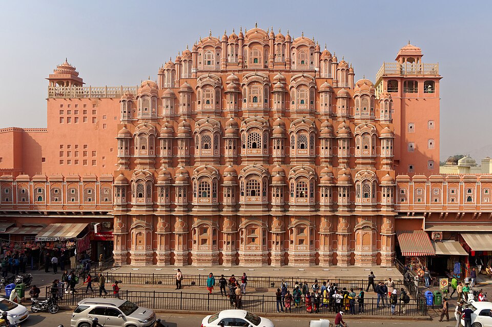 Ponto Turístico Palácio dos Ventos (Hawa Mahal) em Jaipur