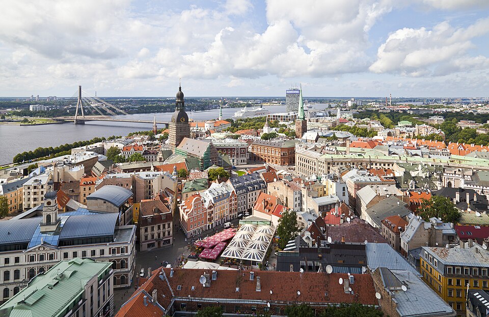 Ponto Turístico Bairro Histórico de Riga (Vecrīga) em Riga