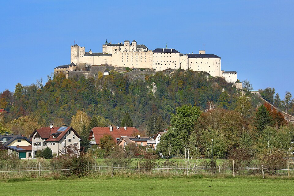 Ponto Turístico Fortaleza de Hohensalzburg em Salzburgo
