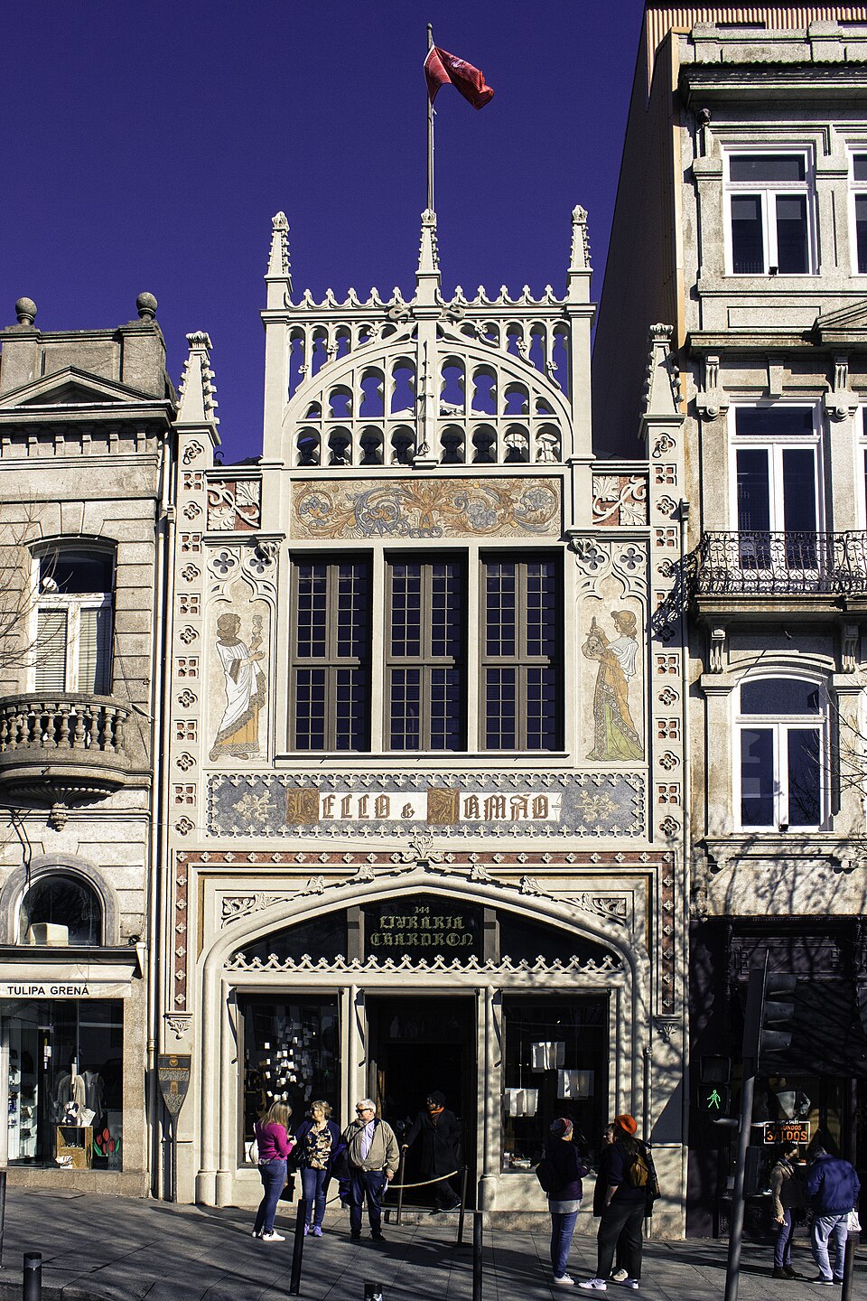 Ponto Turístico Livraria Lello em Porto