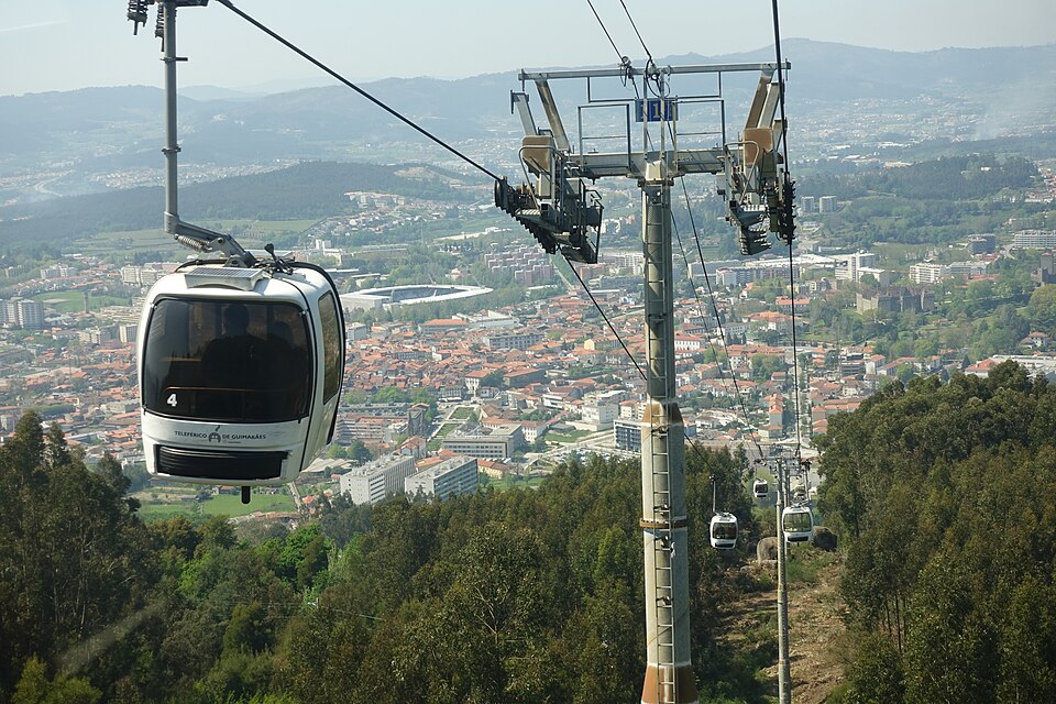 Ponto Turístico Monte da Penha e o Teleférico em Guimarães