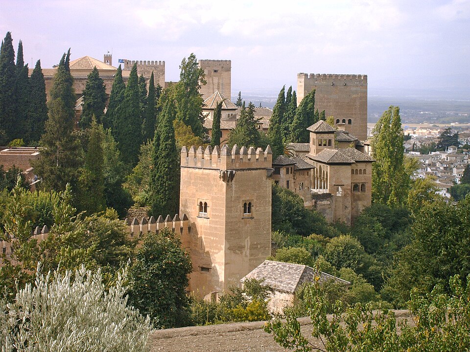 Ponto Turístico Generalife (Jardins do Palácio) em Granada