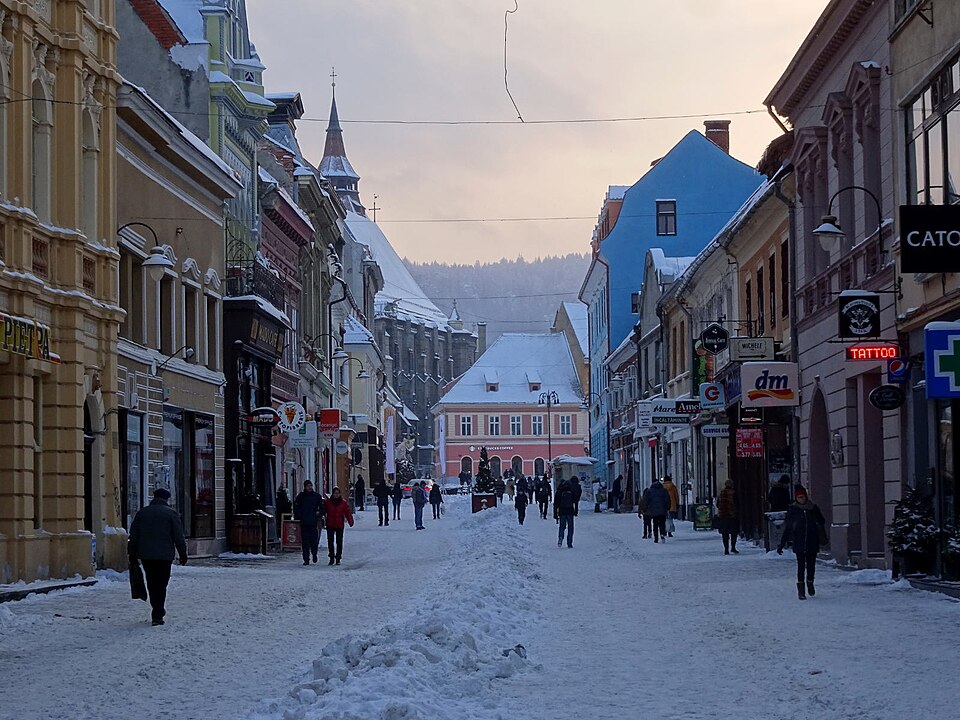 Ponto Turístico Rua da Corda (Strada Sforii) em Brașov
