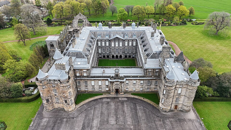 Ponto Turístico Palácio de Holyroodhouse em Edimburgo