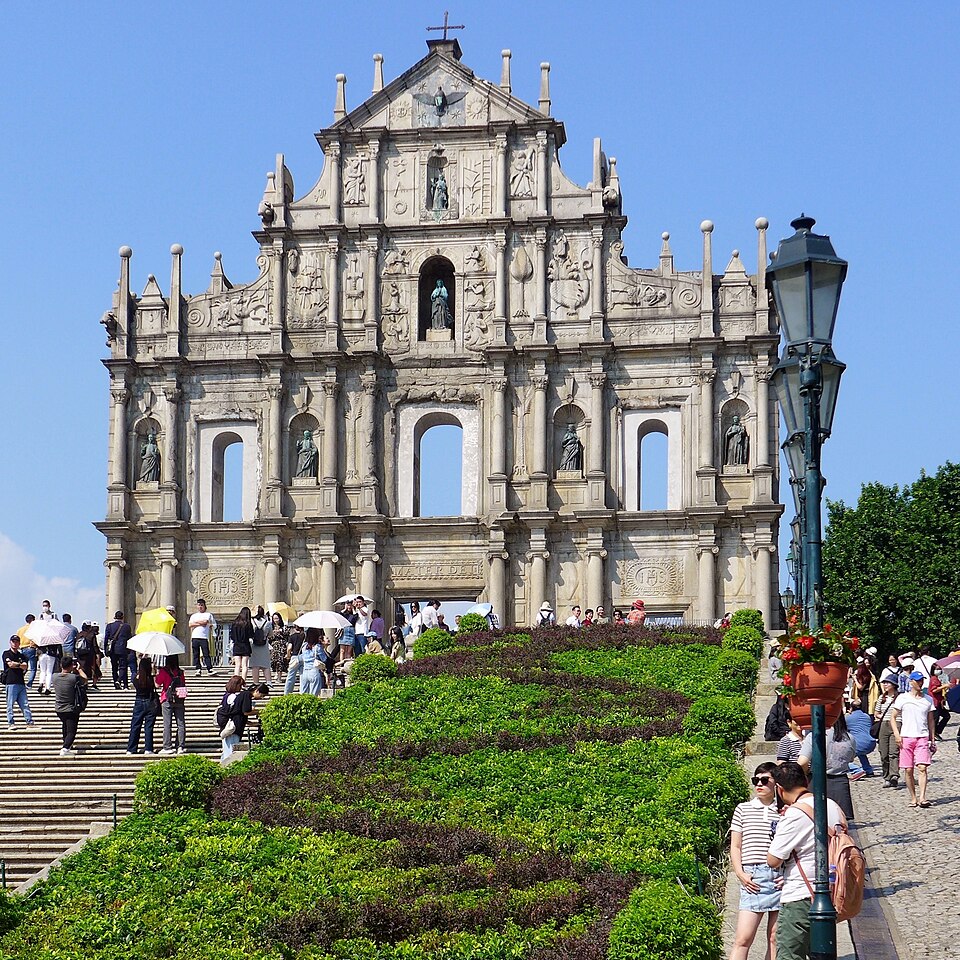 Ponto Turístico Ruínas de São Paulo em Macau