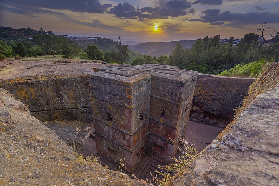 Ponto Turístico Igreja de São Jorge (Bete Giyorgis) em Lalibela